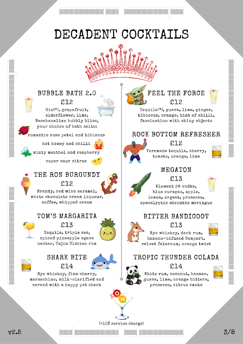 Decadent Cocktails
