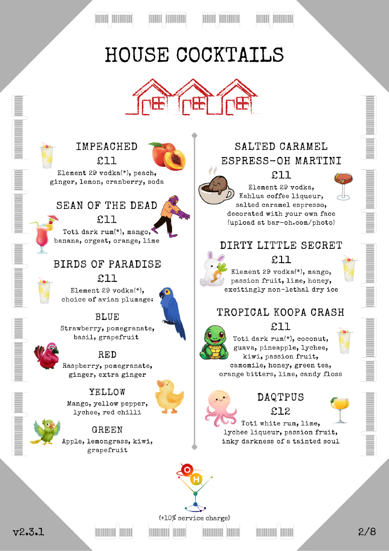 House Cocktails